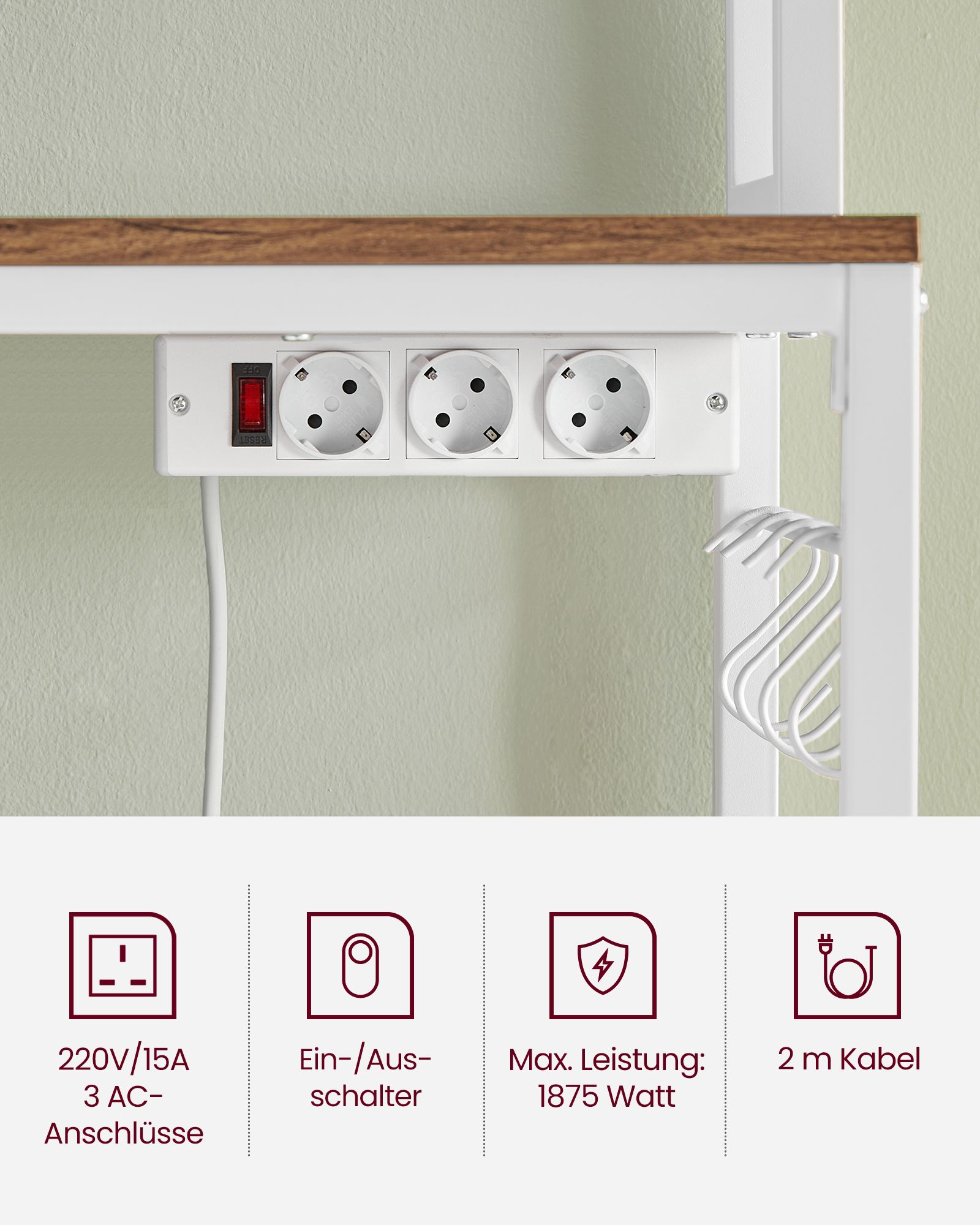 Laisvai stovinti lentyna riešuto spalvos, ruda-balta, 60 cm pločio 4 Laisvai stovinti lentyna riešuto spalvos, ruda-balta, 60 cm pločio 4