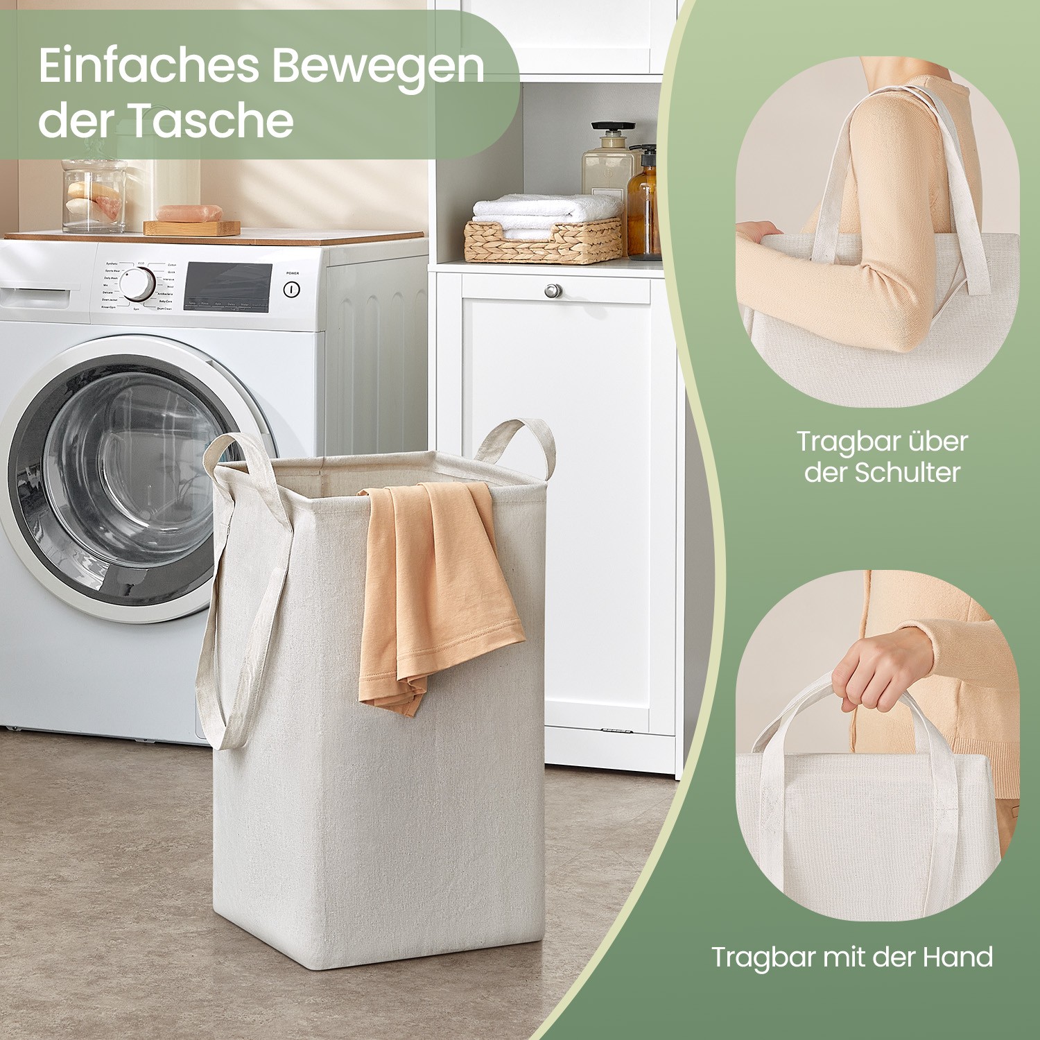 Vonios spintelė su skalbinių krepšiu, 170 cm, balta 5 Vonios spintelė su skalbinių krepšiu, 170 cm, balta 5