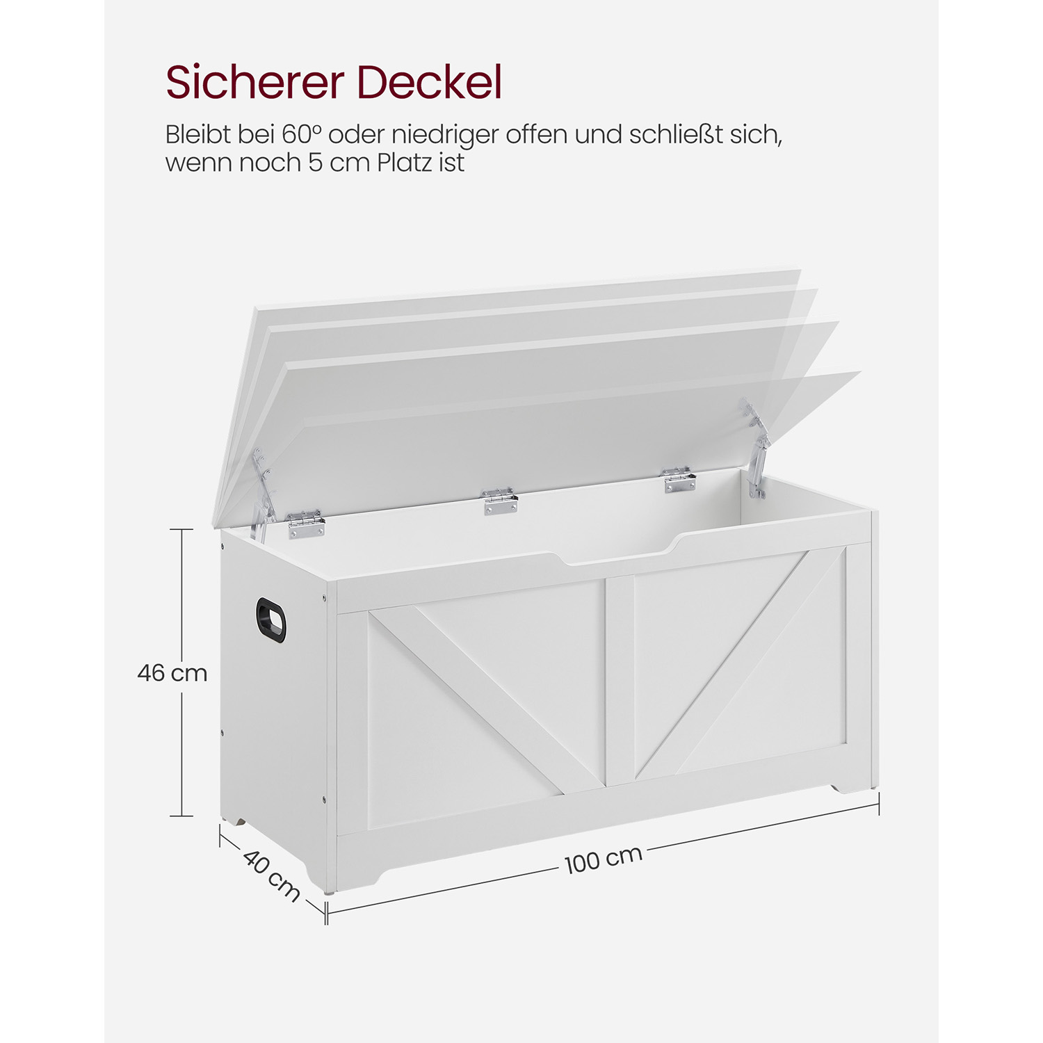 Batų suolas su daiktadėže prieškambariui, matinės baltos spalvos 8 Batų suolas su daiktadėže prieškambariui, matinės baltos spalvos 8