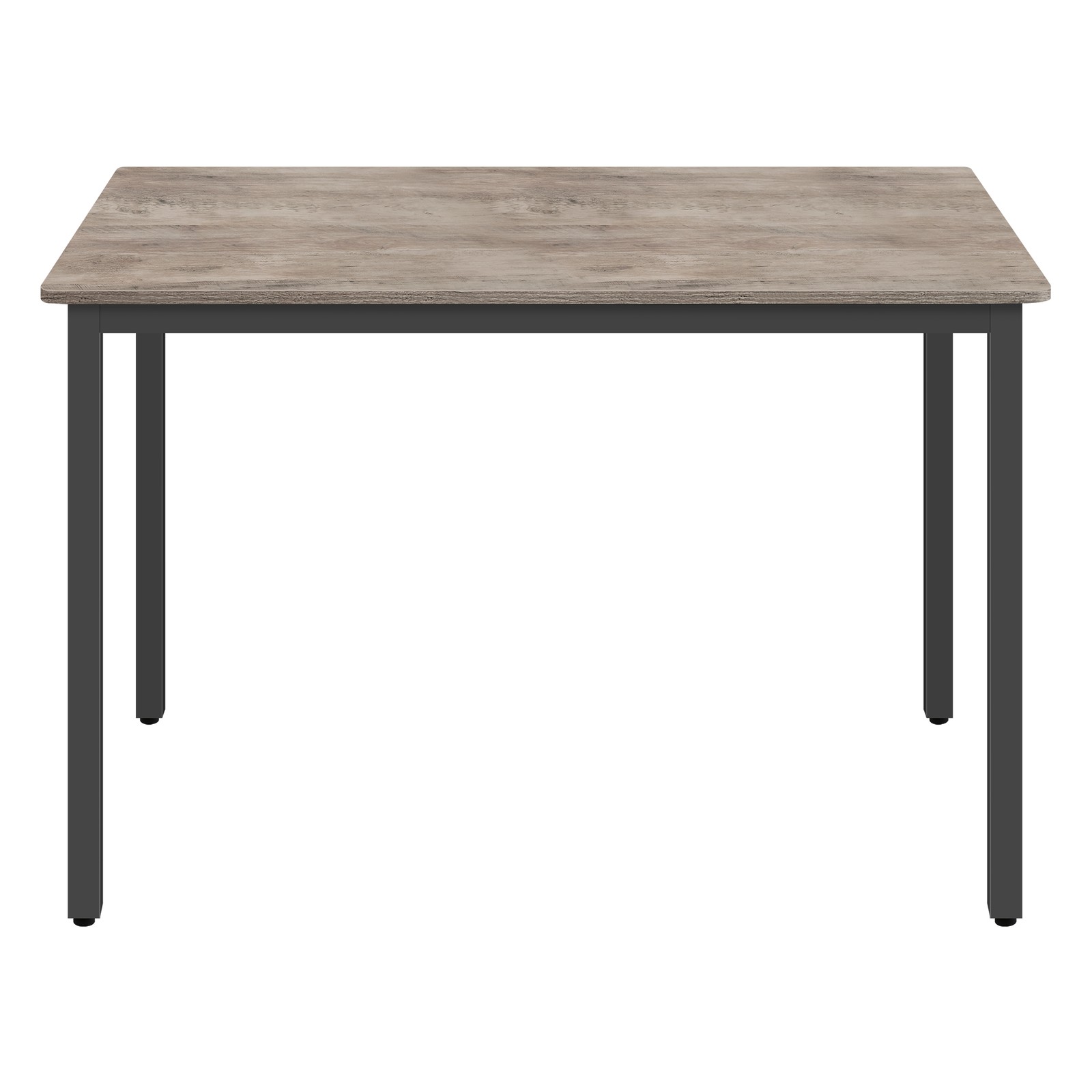 Virtuvinis stalas su juodu plieno rėmu ir šviesiu stalviršiu, 70 × 110 cm Virtuvinis stalas su juodu plieno rėmu ir šviesiu stalviršiu, 70 × 110 cm