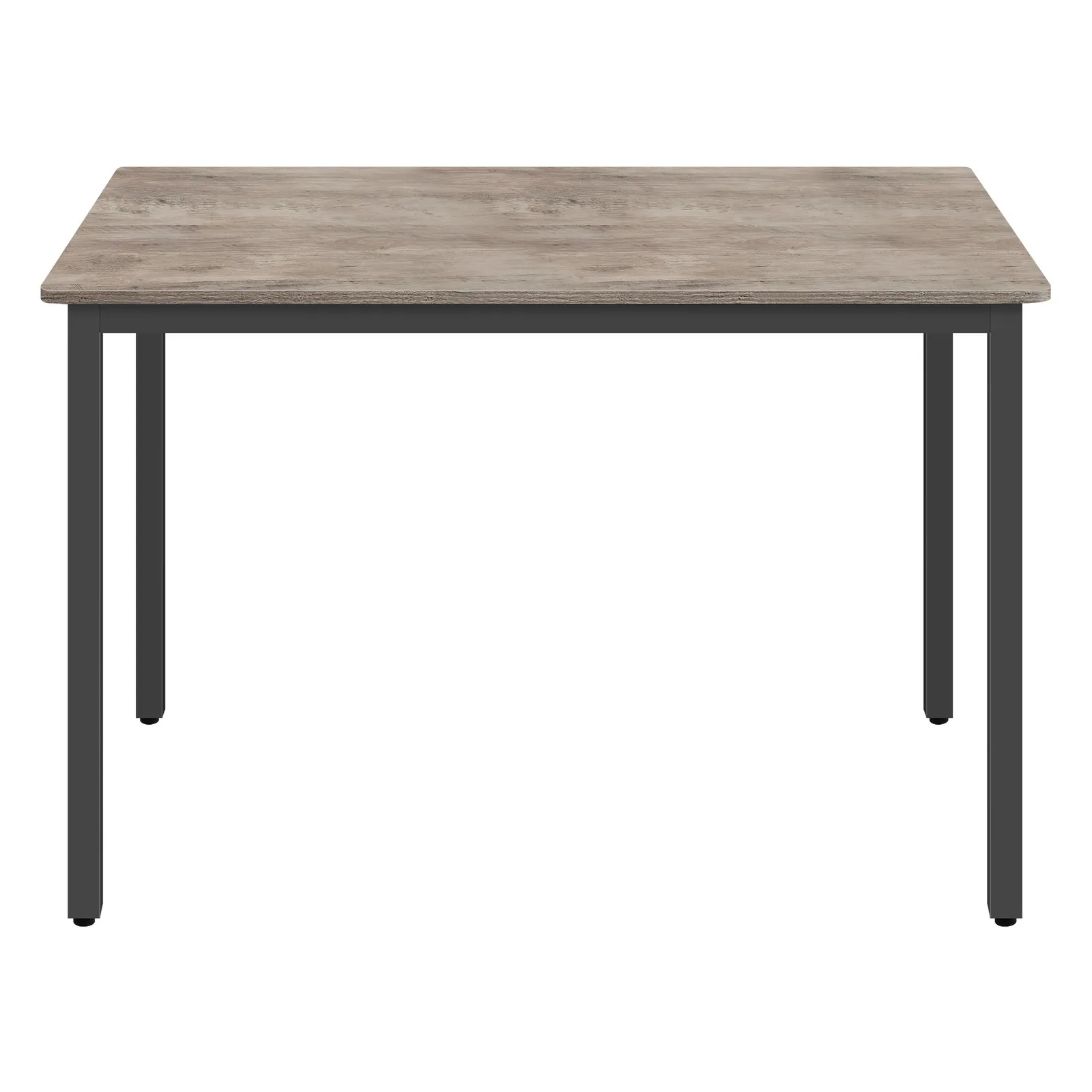 Virtuvinis stalas su juodu plieno rėmu ir šviesiu stalviršiu, 70 × 110 cm Virtuvinis stalas su juodu plieno rėmu ir šviesiu stalviršiu, 70 × 110 cm Stalai