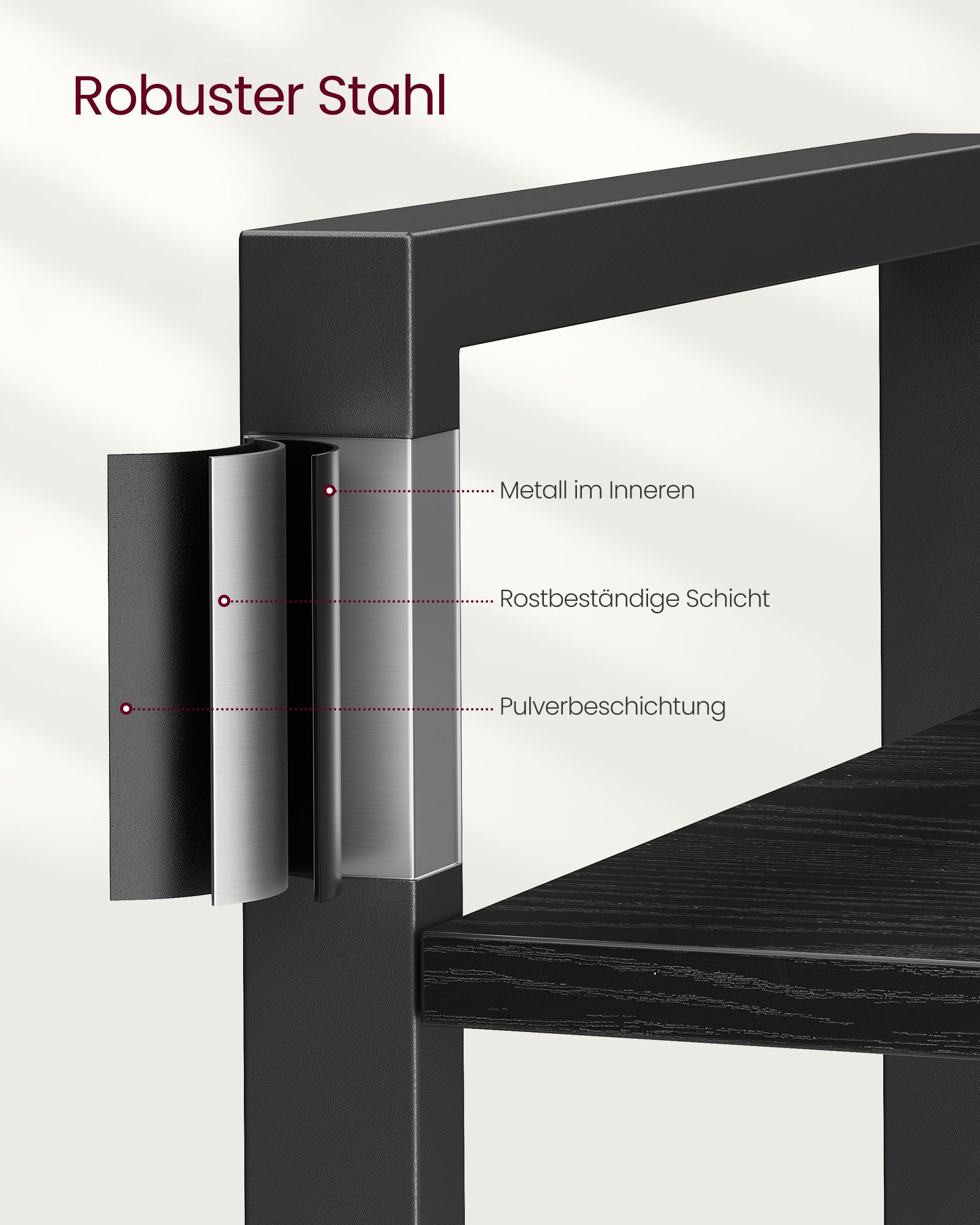 6 pakopų pramoninio dizaino knygų lentyna, juodmedžio–juodos spalvos 5 6 pakopų pramoninio dizaino knygų lentyna, juodmedžio–juodos spalvos 5