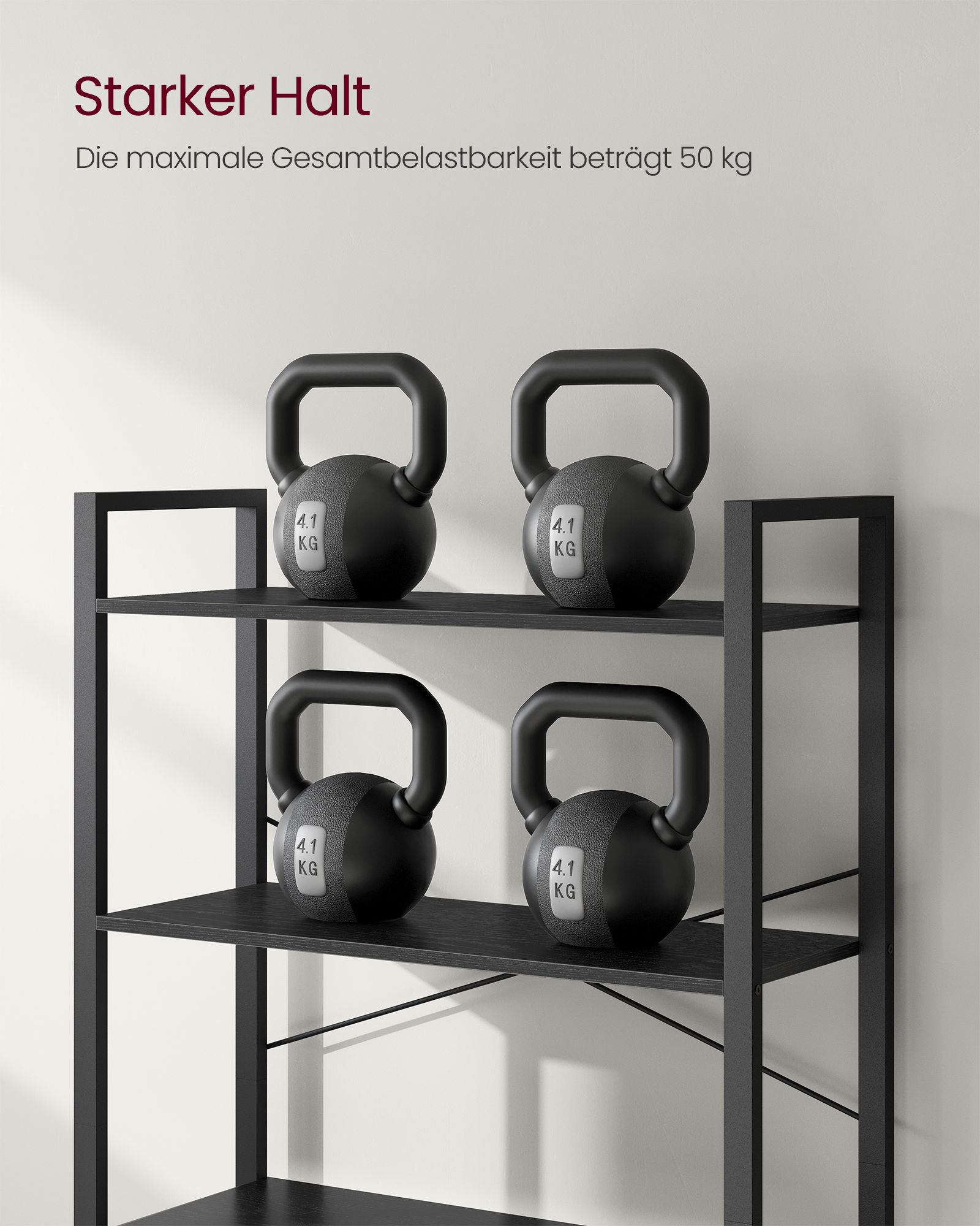 6 pakopų pramoninio dizaino knygų lentyna, juodmedžio–juodos spalvos 7 6 pakopų pramoninio dizaino knygų lentyna, juodmedžio–juodos spalvos 7