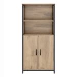 Metalinė spintelė su dvigubomis durelėmis, smėlio spalvos, 80 × 76 cm 10