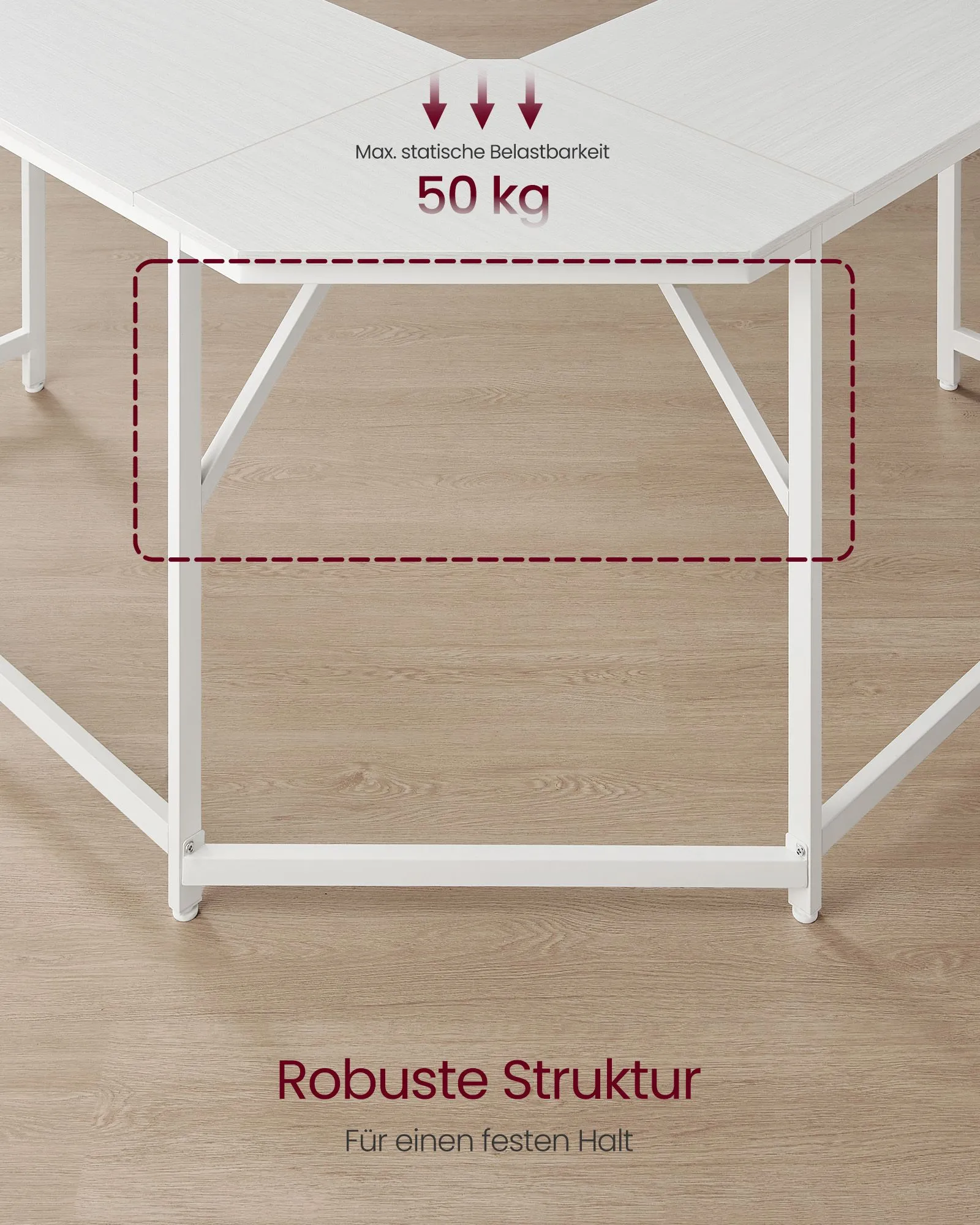 Kampinis baltas rašomasis stalas, L formos, 149 x 149 cm Kampinis baltas rašomasis stalas, L formos, 149 x 149 cm Biuras