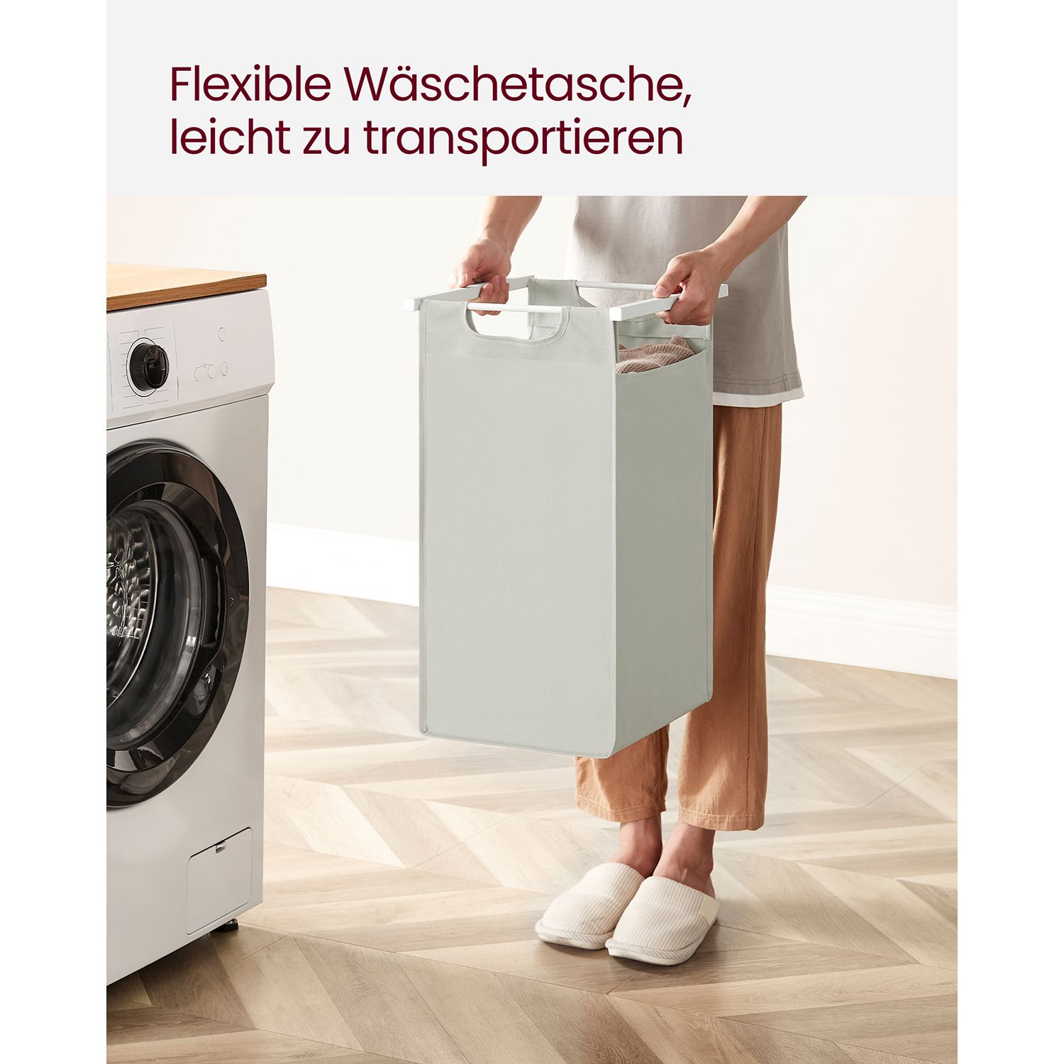 Vonios lentyna su 2 skalbinių krepšiais, baltos spalvos 8 Vonios lentyna su 2 skalbinių krepšiais, baltos spalvos 8