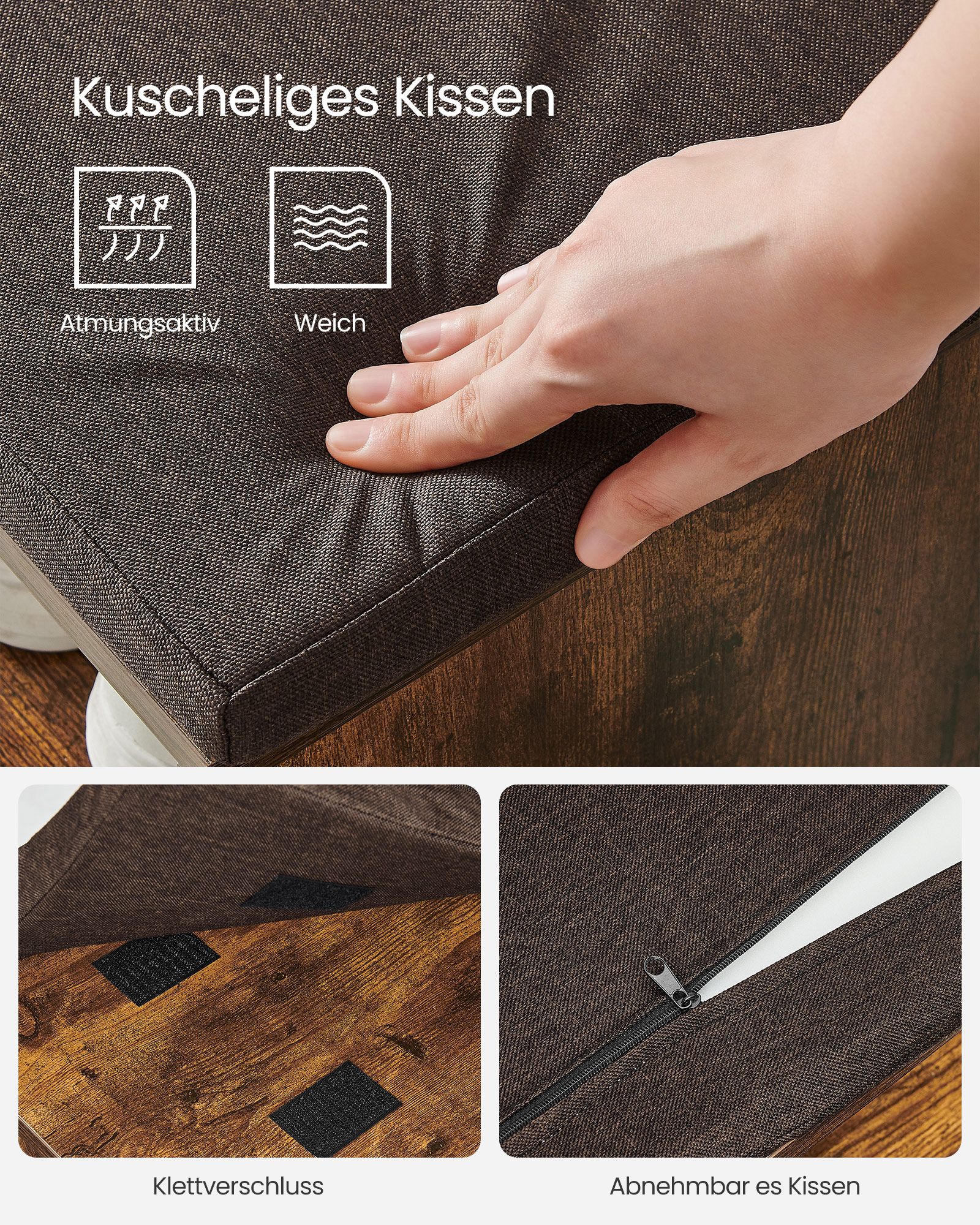 Batų suoliukas su stalčiumi rudos spalvos 104 cm Batų suoliukas su stalčiumi rudos spalvos 104 cm Akcija