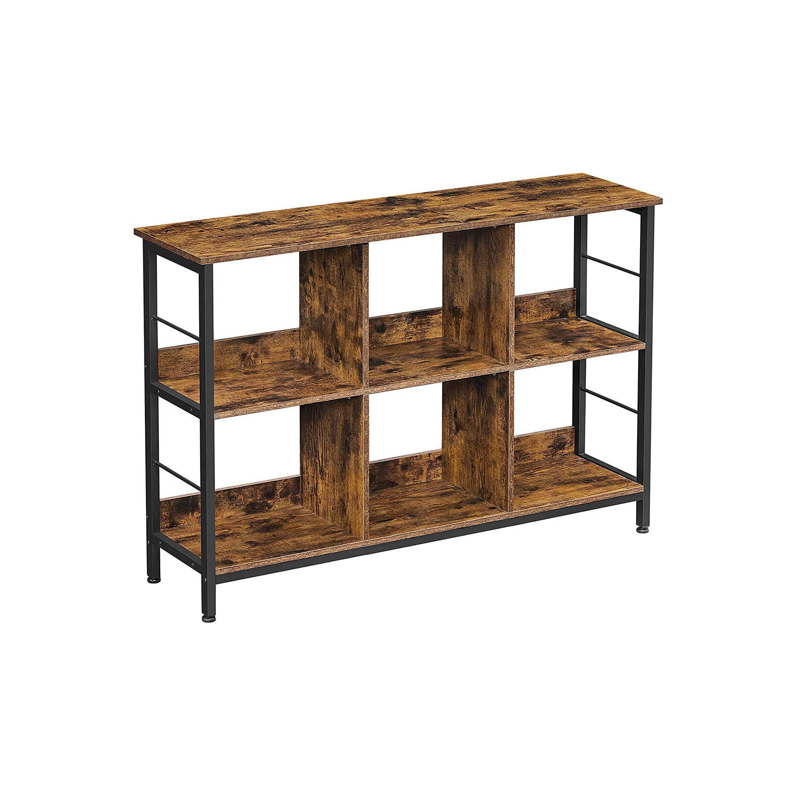 Spintelė-lentyna rudos ir juodos spalvos 120 cm Spintelė-lentyna rudos ir juodos spalvos 120 cm Akcija