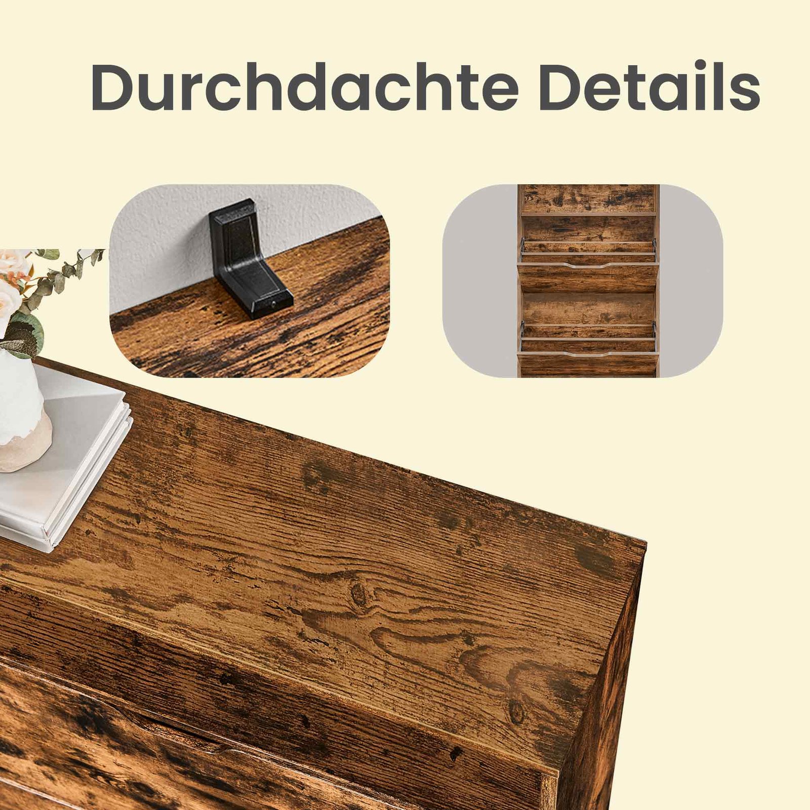 Batų spintelė su 3 atveriamomis durelėmis ir lentyna, ruda Batų spintelė su 3 atveriamomis durelėmis ir lentyna, ruda Akcija