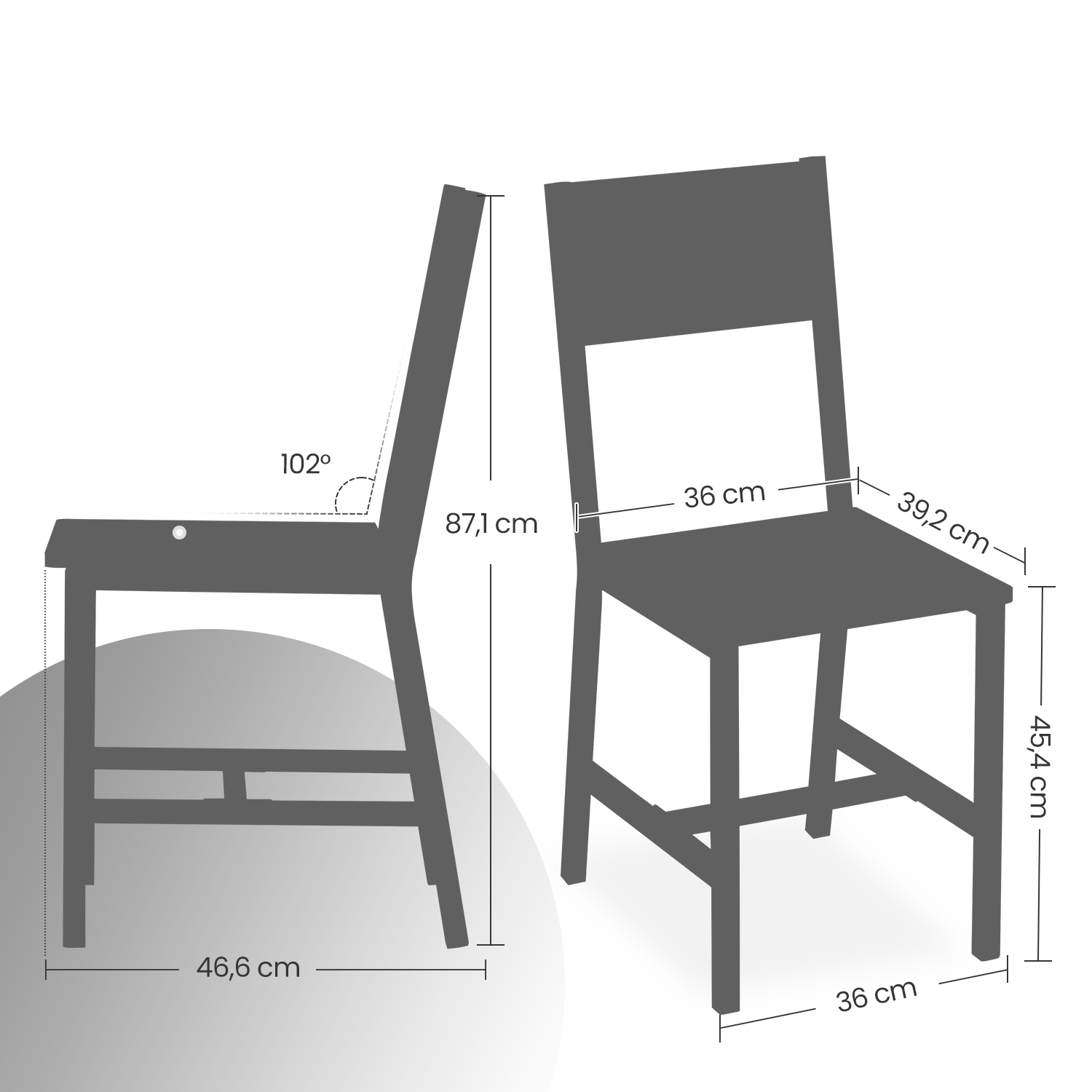 Valgomojo kėdžių komplektas, 2 vnt., pilkšvos spalvos 5 Valgomojo kėdžių komplektas, 2 vnt., pilkšvos spalvos 5