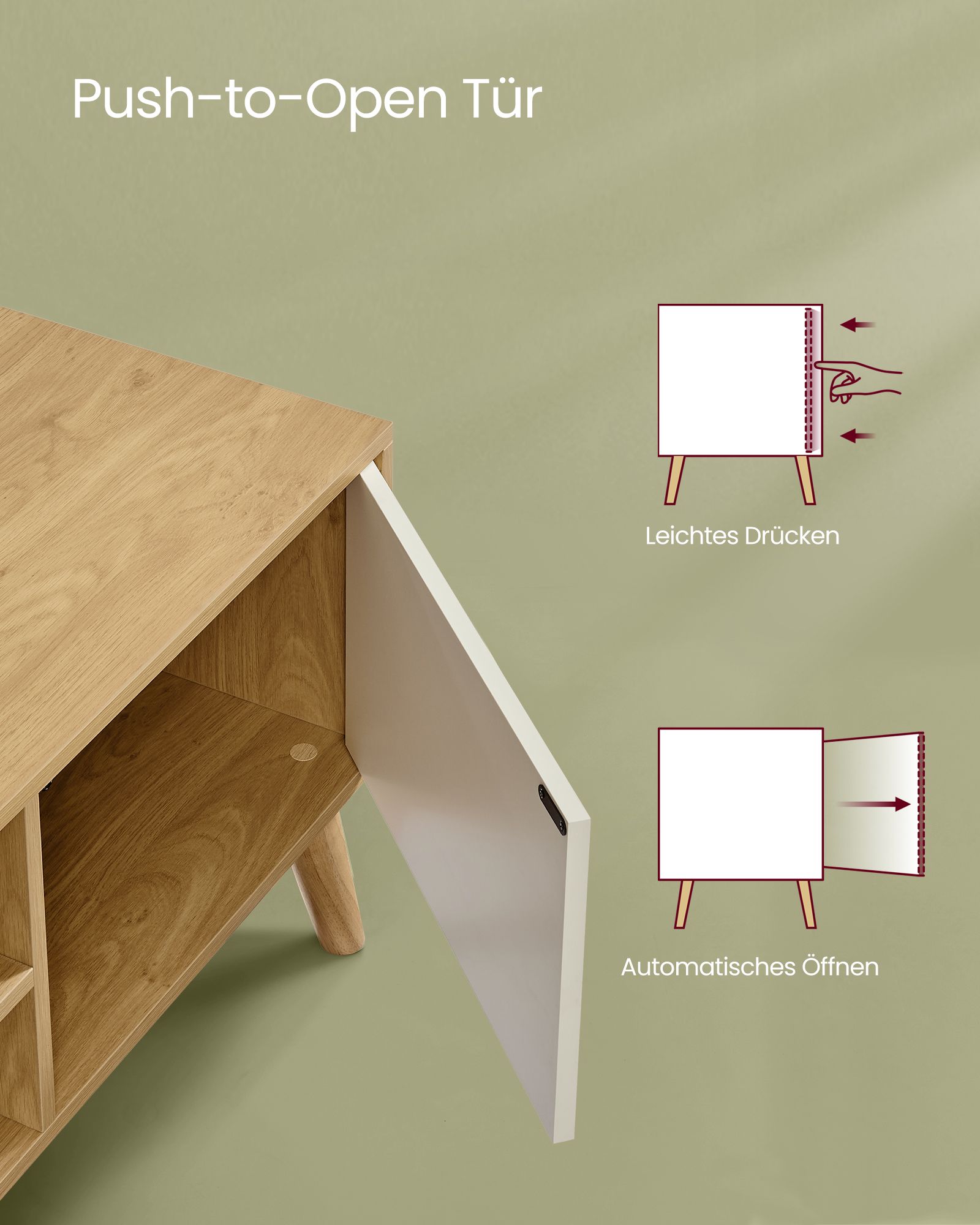 TV spintelė, 120 cm ilgio, natūralaus ąžuolo spalvos 5 TV spintelė, 120 cm ilgio, natūralaus ąžuolo spalvos 5