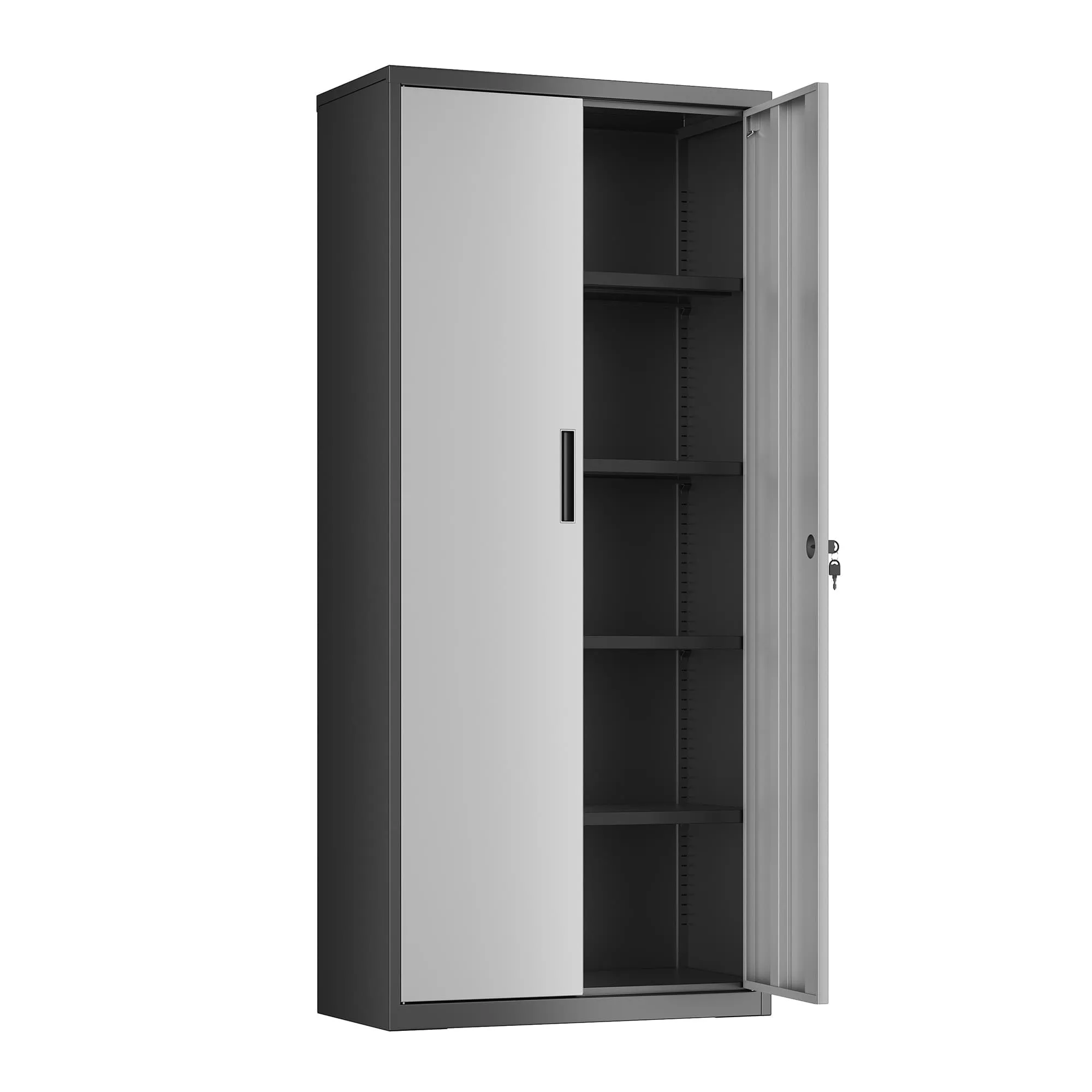 Metalinė dokumentų spinta 5 lygių su reguliuojamomis lentynomis 180 cm Metalinė dokumentų spinta 5 lygių su reguliuojamomis lentynomis 180 cm Akcija
