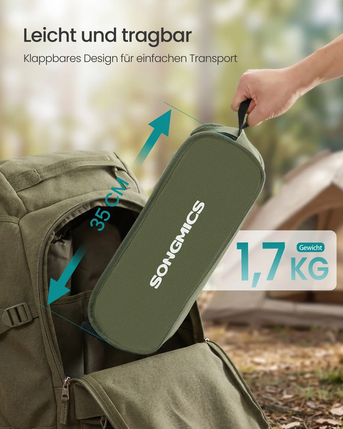 Sulankstomos kelioninės kėdės 2 vnt iki 150 kg žalios Sulankstomos kelioninės kėdės 2 vnt iki 150 kg žalios Lauko baldai