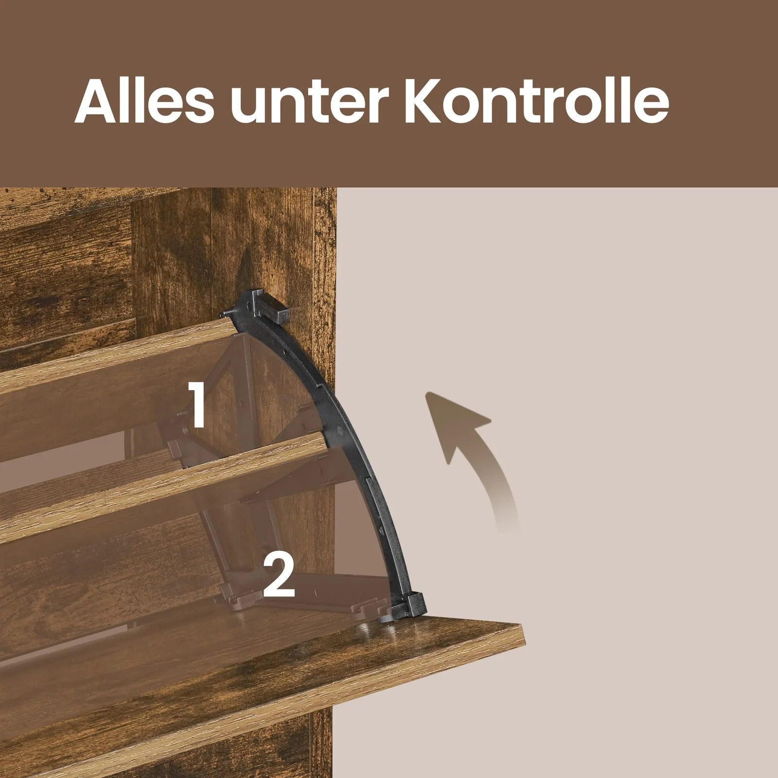 Batų spintelė su 2 durelėmis ruda 102 cm Batų spintelė su 2 durelėmis ruda 102 cm Akcija