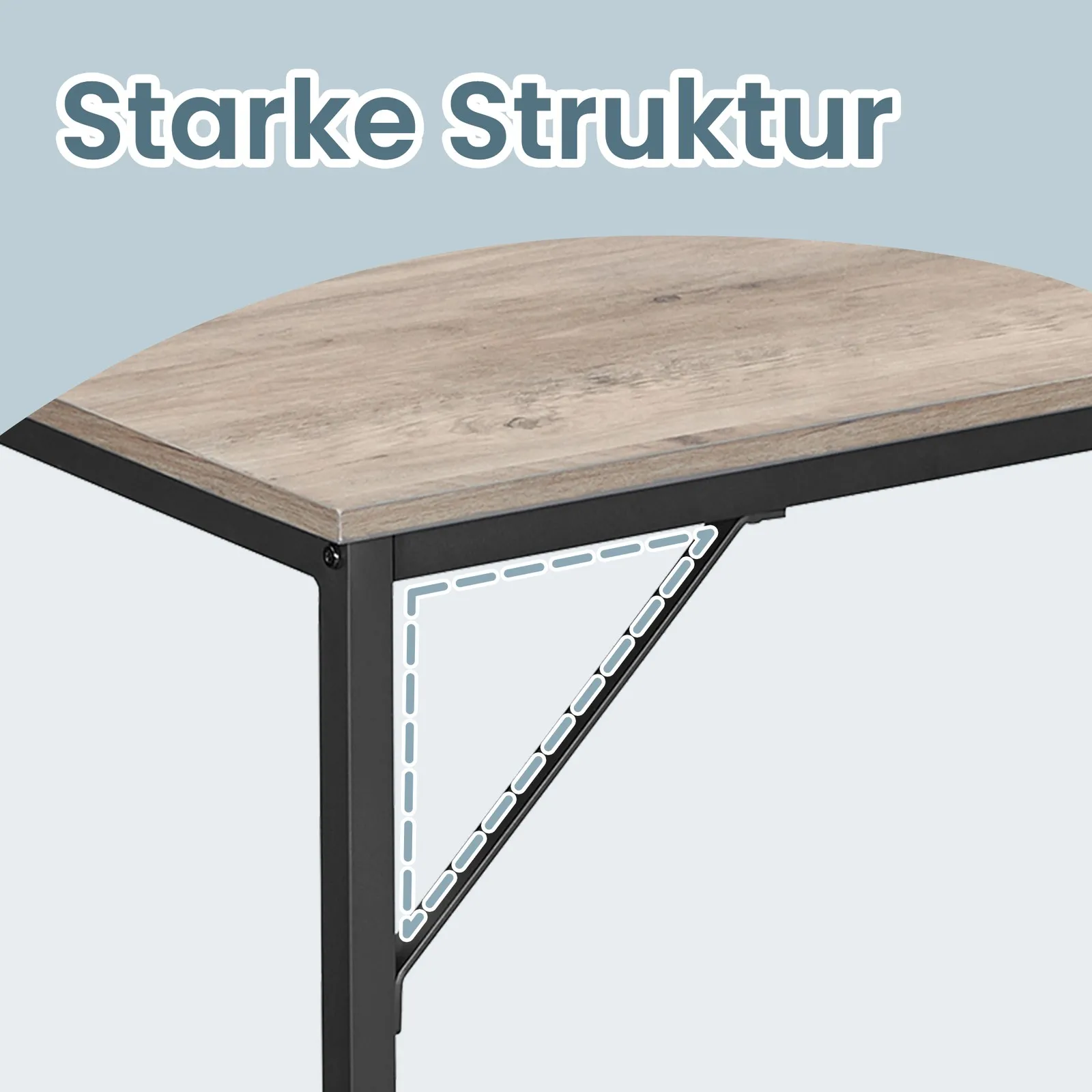 Stabilus kompiuterio stalas namų biurui šviesus stalviršis Stabilus kompiuterio stalas namų biurui šviesus stalviršis Akcija