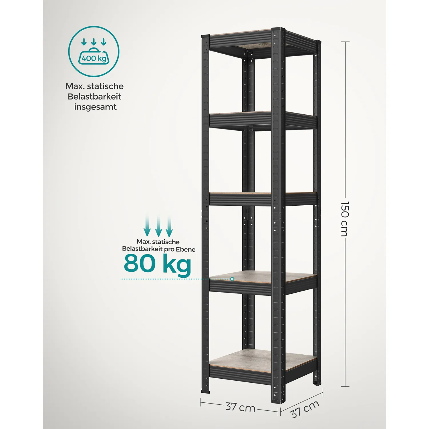Pastatoma kompaktiška lentyna rudos-juodos spalvos industrinė 37 x 150 cm Pastatoma kompaktiška lentyna rudos-juodos spalvos industrinė 37 x 150 cm Akcija