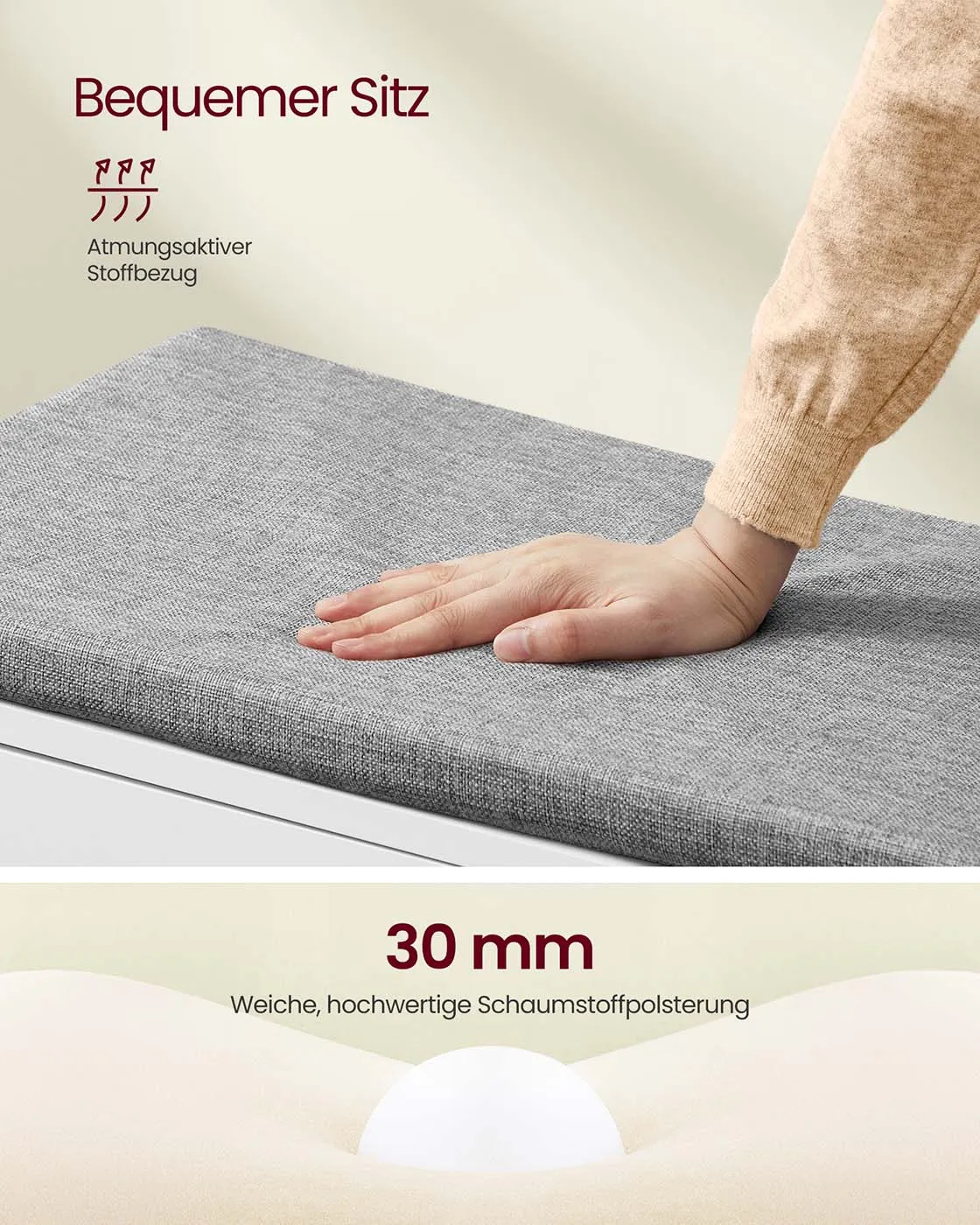 Batų suoliukas su durelėmis ir minkšta sėdimąja dalimi, baltas 80cm Batų suoliukas su durelėmis ir minkšta sėdimąja dalimi, baltas 80cm Akcija