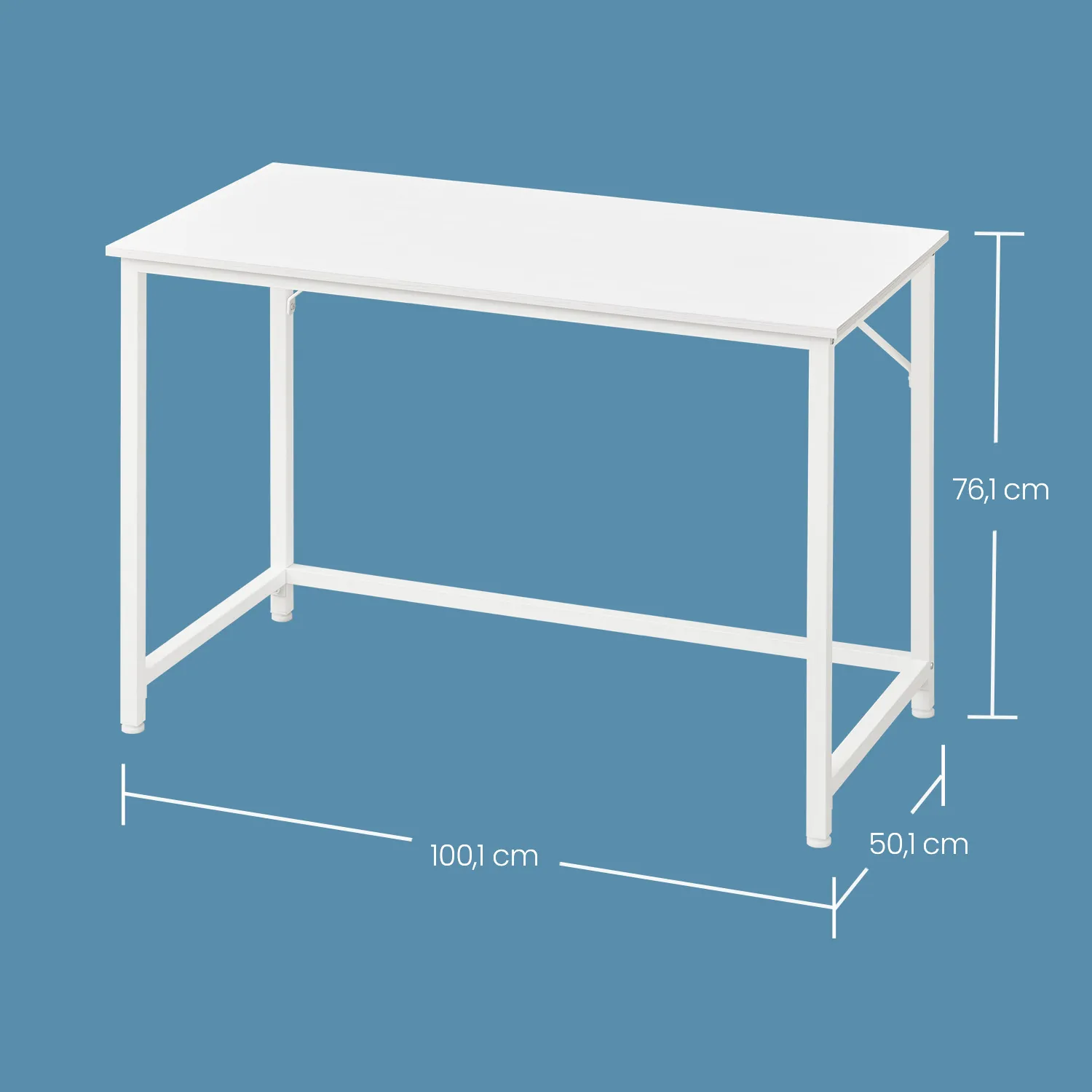 Rašomasis stalas 50 x 100cm baltas Rašomasis stalas 50 x 100cm baltas Akcija