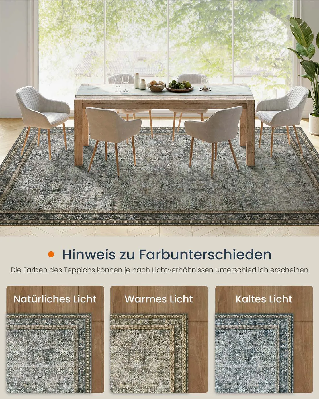 Kilimas vintage stiliaus 160 x 230 cm pilkas Kilimas vintage stiliaus 160 x 230 cm pilkas Akcija
