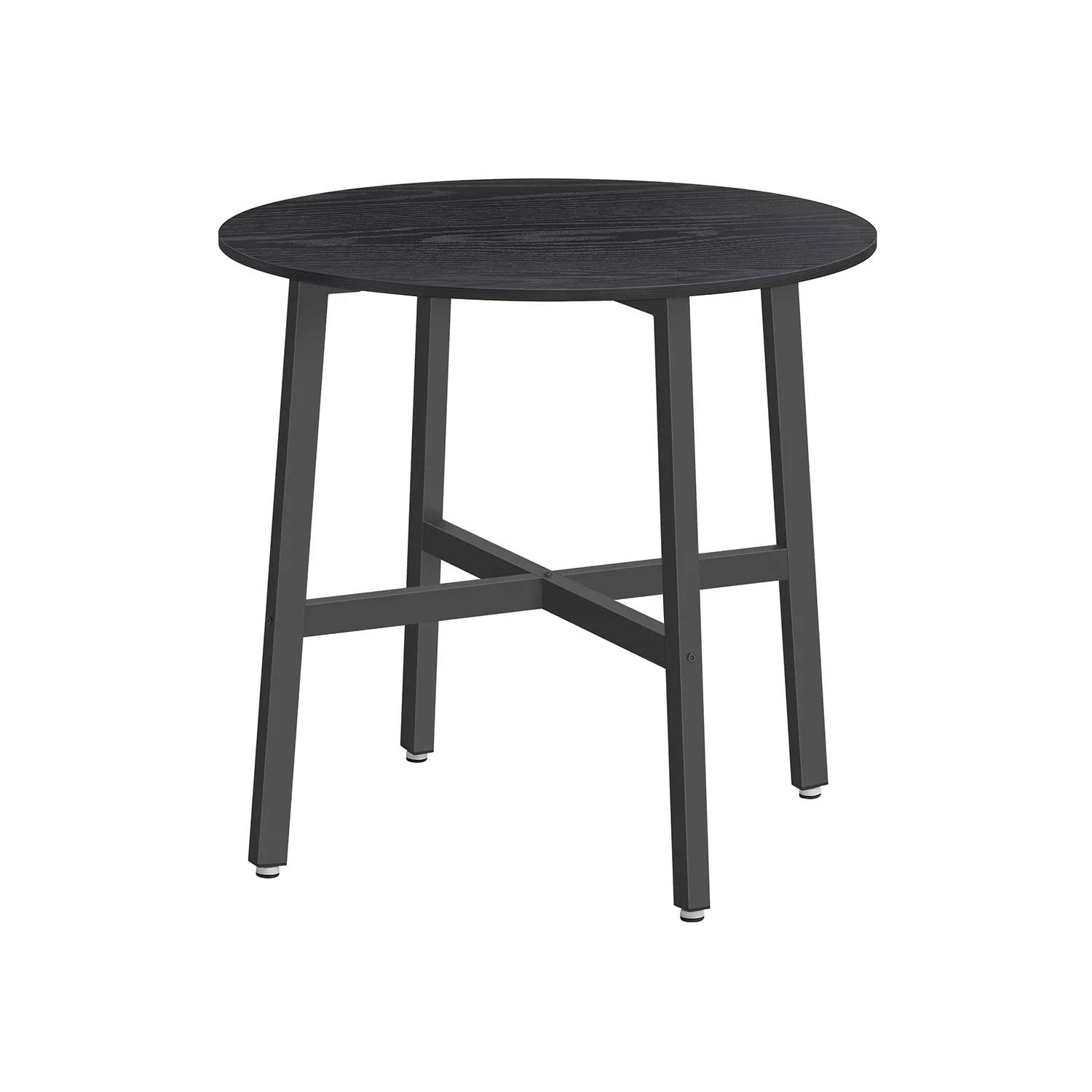Apvalus valgomojo stalas juodas 80cm diametro Apvalus valgomojo stalas juodas 80cm diametro Akcija