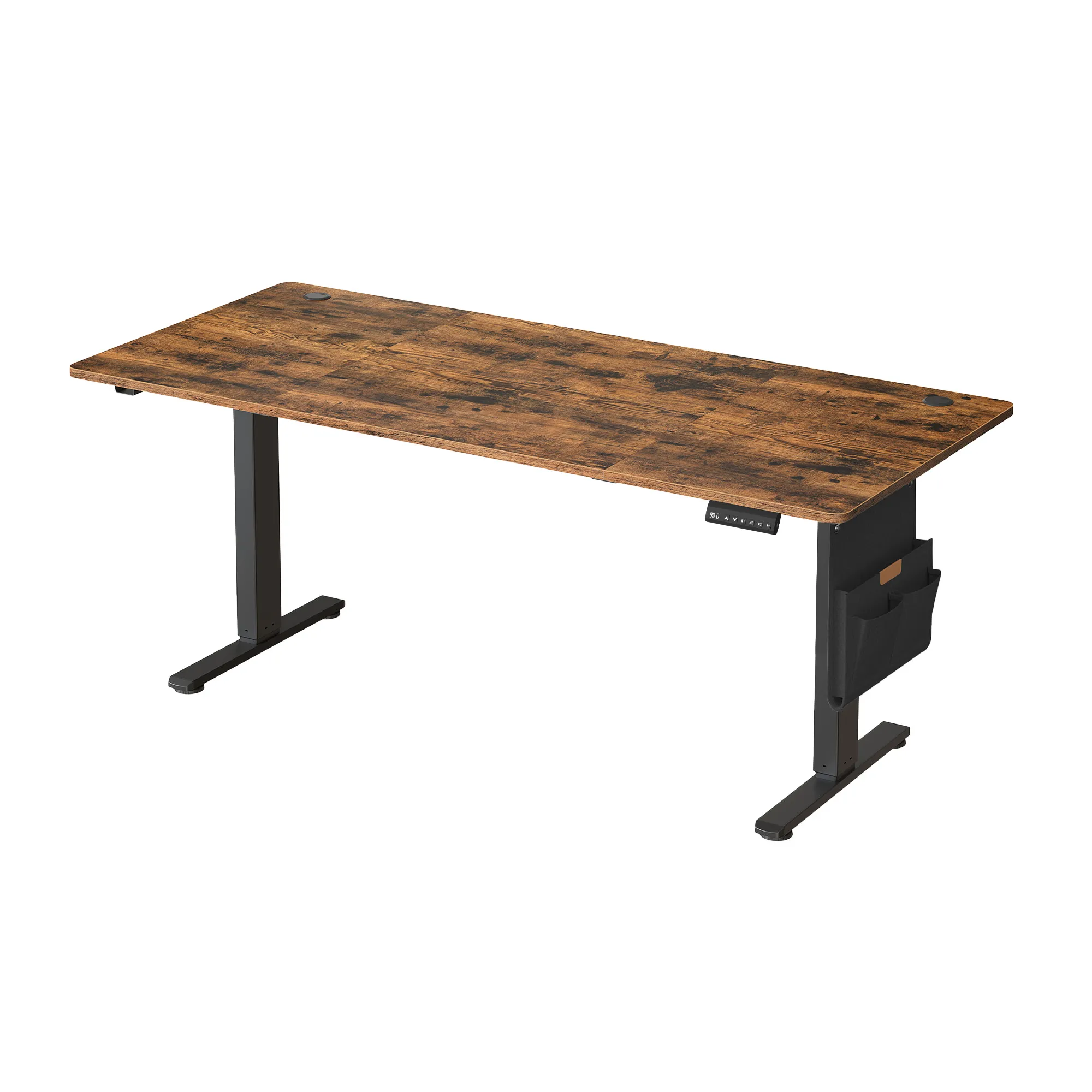 Reguliuojamas rašomasis stalas su atminties funkcija 180 x 80 cm rudas Reguliuojamas rašomasis stalas su atminties funkcija 180 x 80 cm rudas Akcija