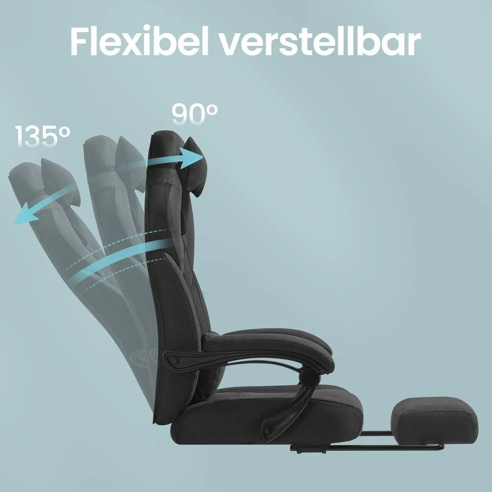 Ergonomiška biuro kėdė su pakoja ir žaidimų funkcija Ergonomiška biuro kėdė su pakoja ir žaidimų funkcija Akcija