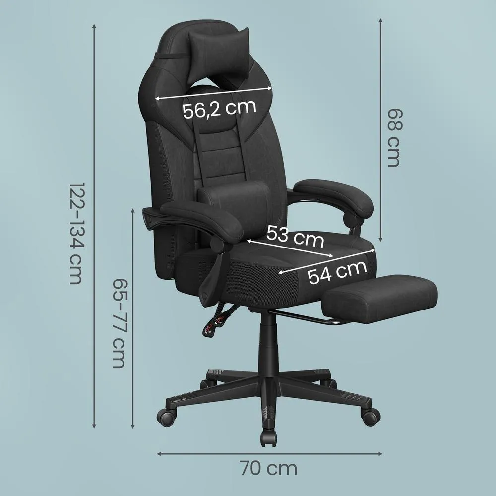 Ergonomiška biuro kėdė su pakoja ir žaidimų funkcija Ergonomiška biuro kėdė su pakoja ir žaidimų funkcija Akcija