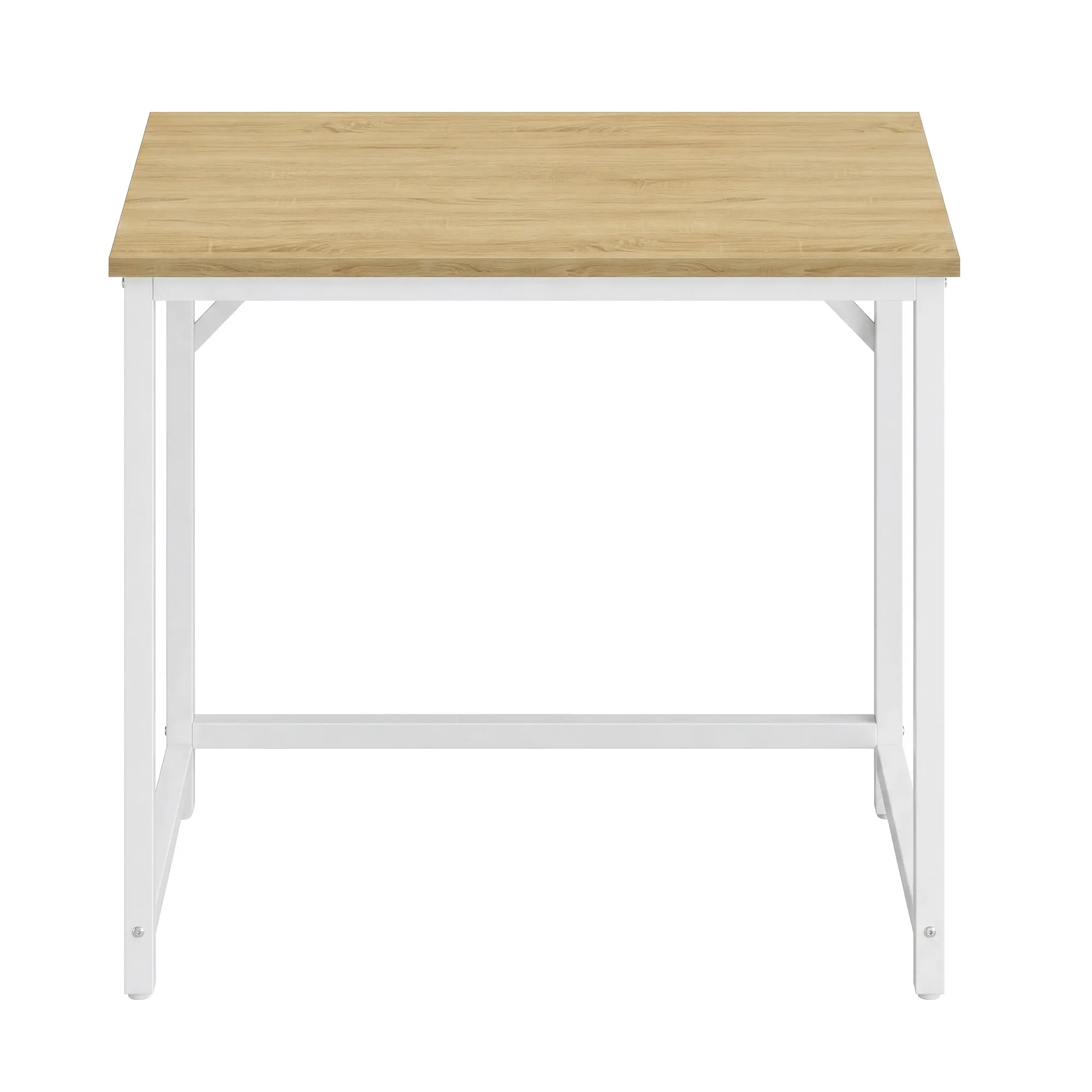 Rašomasis stalas kompaktiškas šviesios medienos ir baltos spalvos 50x80cm Rašomasis stalas kompaktiškas šviesios medienos ir baltos spalvos 50x80cm Biuras