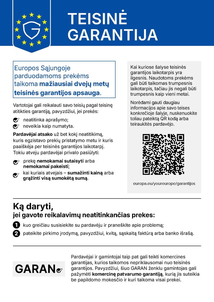 Legal guarantee notice LT