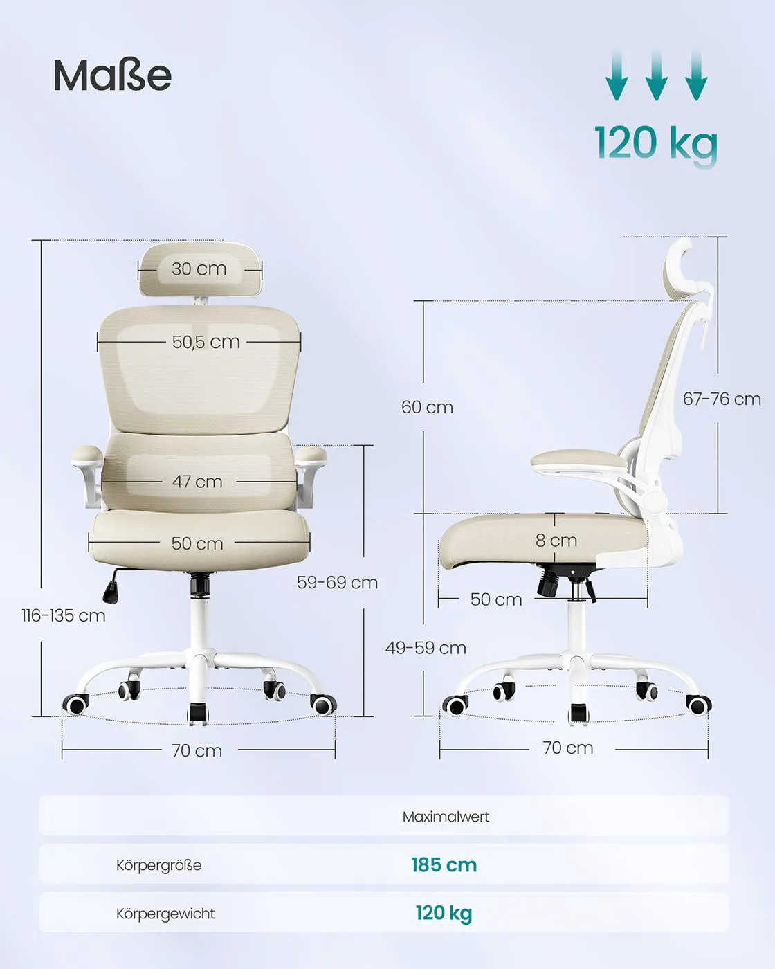 Biuro kėdė smėlio spalvos su tinkleliu Biuro kėdė smėlio spalvos su tinkleliu Biuras